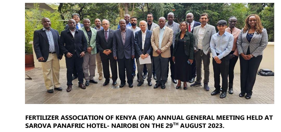 Fertiliser Association of Kenya (FAK) elects new team to lead the organisation